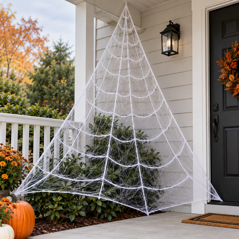 Halloween Spider Web Triangular Mesh