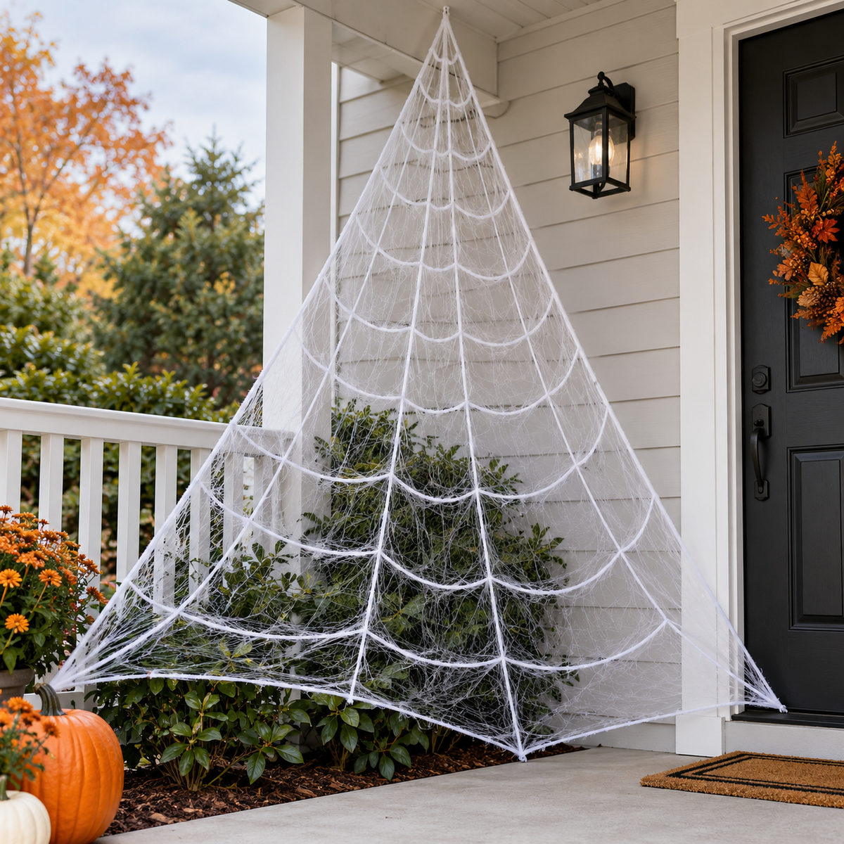 Halloween Spider Web Triangular Mesh