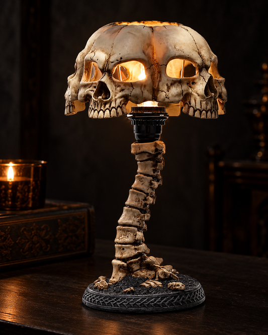 Halloween Skull Lamp resin tabletop decoration