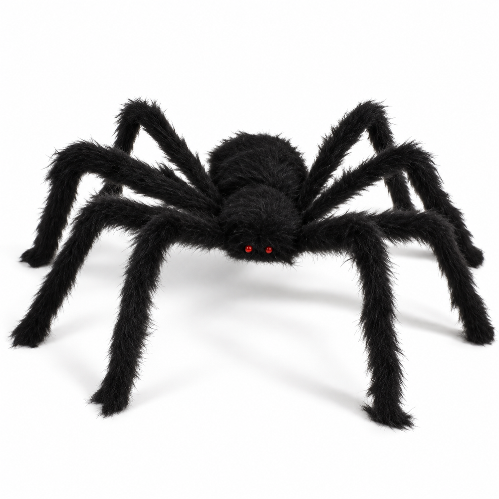 Giant Plush Spider Halloween Decoration
